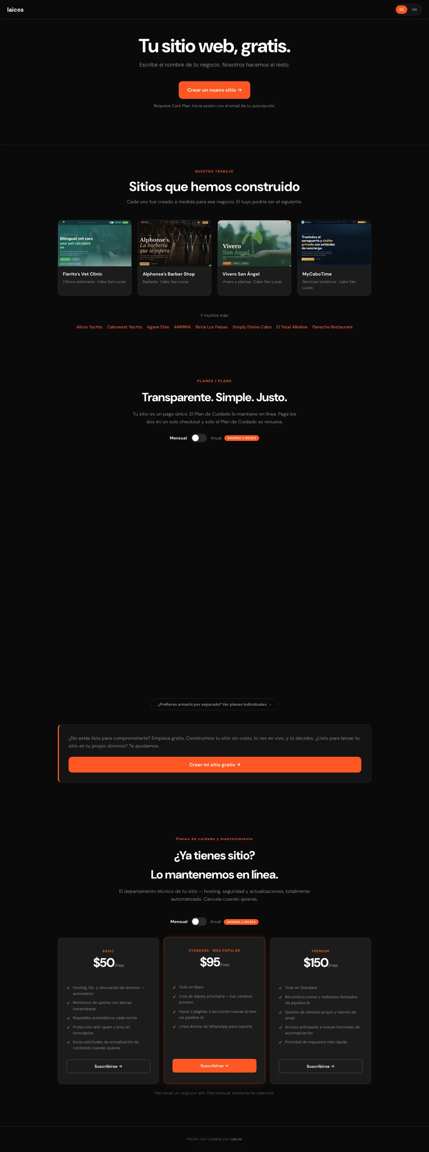Laicos Website Builder screenshot 2