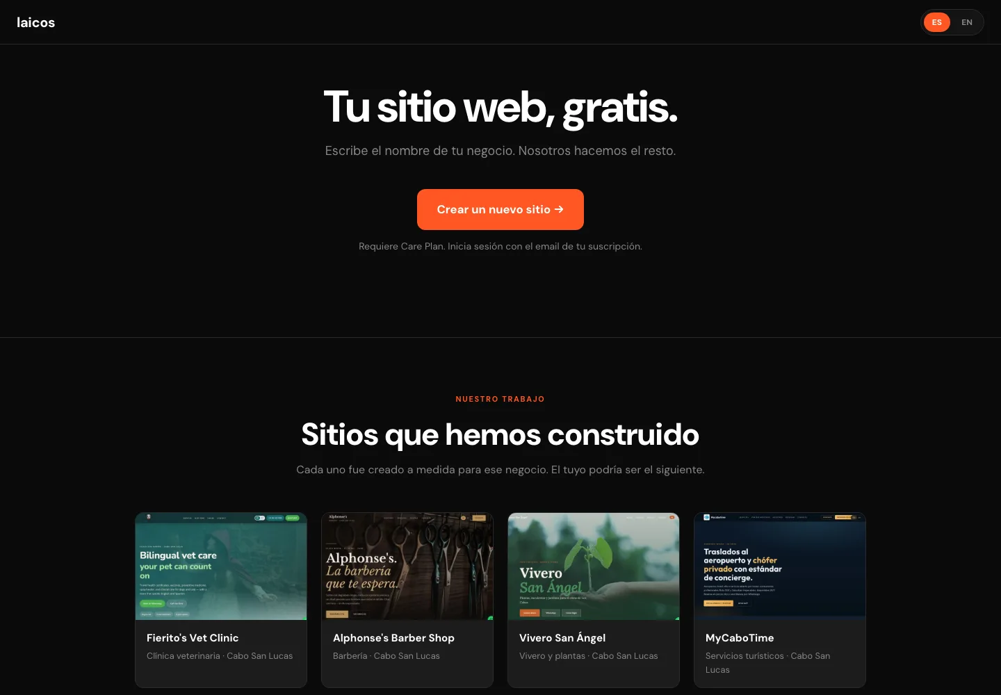 Laicos Website Builder screenshot 1