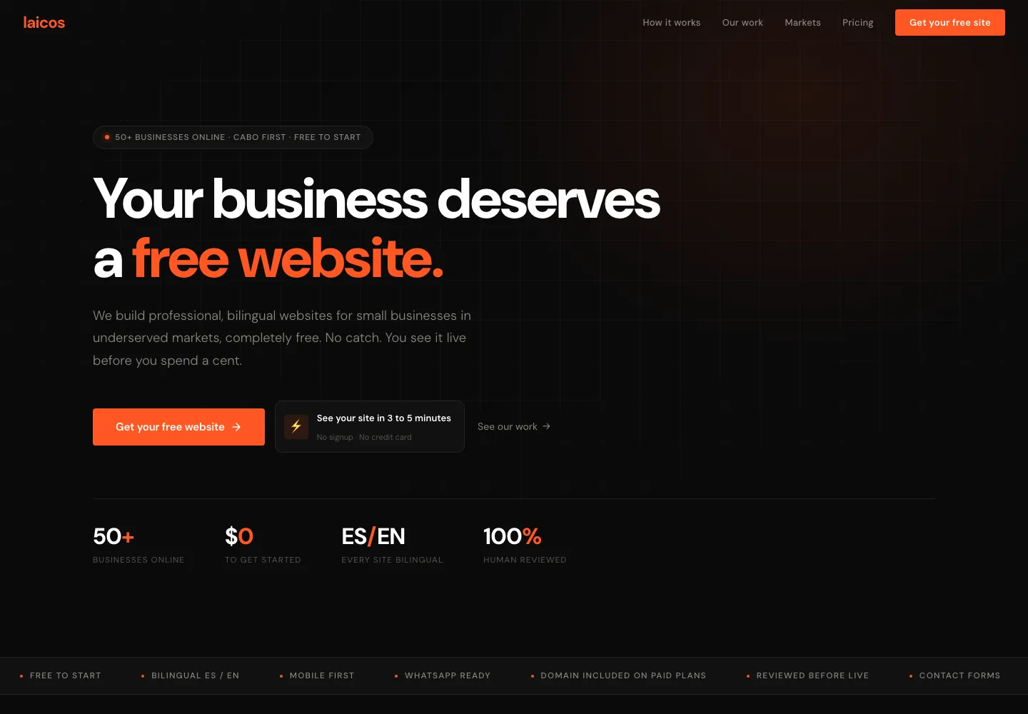 Free Website screenshot 1
